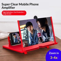 Loupe d'écran de téléphone portable 3D pliable de 10 à 12 pouces, amplificateur vidéo, loupe mobile, améliore la visibilité sur le bureau, support inclus
