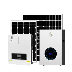 Solar Panel System 5kw 10kw 15kw 5000w Solar Photovoltaic System 5kw Solar Power Kit On Hybrid Grid Solar Energy System