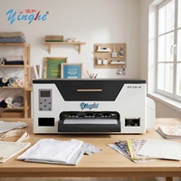 Imprimante DTF A3 YINGHE SA JHB 2026 Nouvelle avec 1 Tête XP600, Système de Circulation d'Encre CMYK et Blanc, Four de Séchage pour Rouleaux PET, Carte Hoson