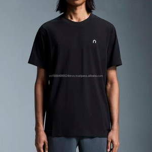 T-shirt unisexe en coton 100% doux comme un nuage, décontracté, à manches courtes, avec logo lettre, vente en gros directe usine - Product Image 1