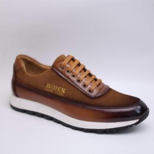 Chaussures décontractées pour hommes <span class=keywords><strong>en</strong></span> PU et daim avec lacets et semelle antidérapante - Product Image 1