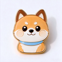 Épinglette en métal personnalisée en forme de dinosaure, badge mignon de dessin animé pour la création de logo