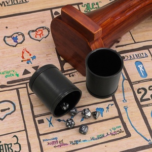 Leather Portable Daily Use Quiet Dice Shaker Cup Comfortable Touch Waterproof Shockproof 7 Inch for Family Party Casino Games - Product Image 3