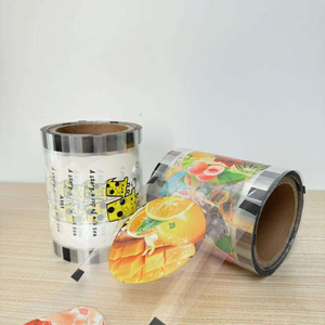 <span class=keywords><strong>Film</strong></span> d'étanchéité en rouleau personnalisé, imprimé, souple, brillant, de qualité alimentaire, pour gobelets à bubble tea, café, eau minérale, vin, soda (BOPP, PET) - Product Image 4