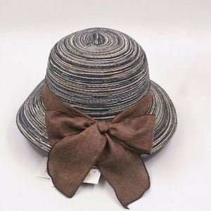 Straw Wide Brim Sun <b>Hat</b> with Bow Breathable Summer Beach <b>Hat</b> <b>for</b> Women - Product Image 6
