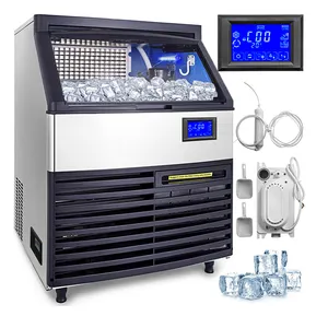 Freestanding Commercial Ice Maker Machine - 132 lb Ice in 24 hrs Restaurants, Bars, Homes