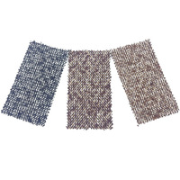 Tissu fantaisie en laine/polyester jacquard tissé brossé à chevrons pour vêtements, vente en gros, fabricant de tissus 3787