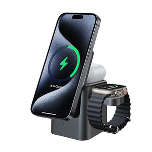 Nuevo Cargador Inalámbrico 3 en 1 Plegable con Logotipo Personalizado de Fábrica 2025, Estación de Carga Rápida Magnética con Certificación KC - Product Image 3