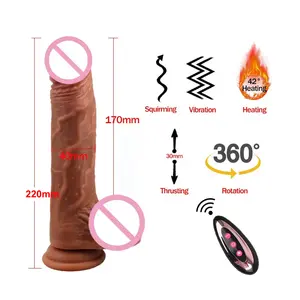 Heizung Schub Dildo vibratoren Sex maschine Riesige Dildos weiblich mit Fernbedienung Spielzeug für Frauen Sex Shop