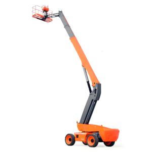 China Lagarta Spider Boom Lift Telescópica Hidráulica Diesel Wheel Drive Boom Lifting Platform Cherry Picker