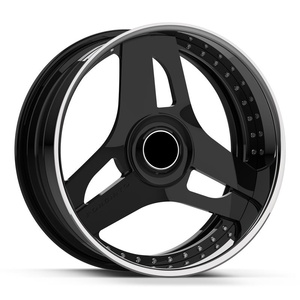Jantes SY-1071 à 3 branches, noires, 2 pièces, 19 pouces, 5x120, en alliage sport, personnalisées 6061-T6 pour Pick-up RAM, Toyota, <span class=keywords><strong>Dodge</strong></span>, Chevrolet - Product Image 1