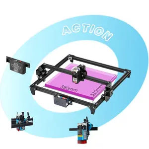 Impressora 3D portátil para máquina de gravação em couro e diodo plástico, fibra Cokoaiai, gravadora a laser 3D