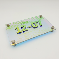 Plaques de porte en plexiglas YIYAO pour numéros de classe, adresses et noms