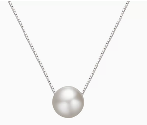 Colliers de mode 2026 en argent pur 925 avec perles d'eau douce naturelles blanches, style personnalité et tempérament - Product Image 1