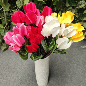 ดอกไซคลาเมนประดิษฐ์ Queyiyi ขนาด 30 ซม.-100 ซม. หลายสี ของตกแต่งบ้าน อุปกรณ์ประกอบฉากถ่ายภาพ - Product Image 3