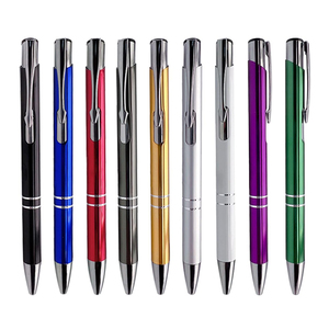 कस्टम लोगो बॉलपॉइंट पेन धातु प्रचार पेन, विज्ञापन और उपहार के लिए व्यक्तिगत उत्कीर्णन नीले लाल स्याही के साथ धातु प्रचार पेन - Product Image 1