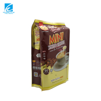 Sachets de café instantané imprimés sur mesure, scellables à chaud, à soufflet latéral, en aluminium, avec barrière anti-humidité, format stick pack pour poudre