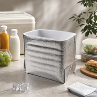 Verdikte aluminiumfolie geïsoleerde voedselzakken, wegwerp koelzakken voor afhaalmaaltijden, fruitkoelzakken, thermische verpakkingszakken voor koude opslag