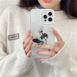 11 11 Online-Shopping neue Premium kristall klare Hüllen Blume Silikon Hülle für <span class=keywords><strong>i</strong></span> Telefon 13 xs xr xs max 11 12 13 pro max - Product Image 4