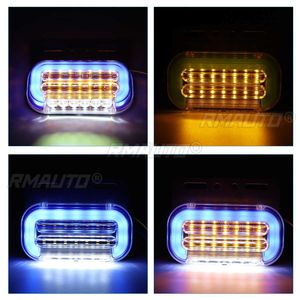 ไฟเลี้ยวข้างรถยนต์ 12 ชิ้น 24V 31 LED ไฟสัญญาณภายนอกรถยนต์ ไฟเตือนท้ายรถ 5 สี สำหรับรถพ่วง รถบรรทุก - Product Image 3