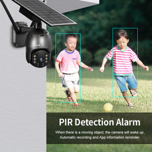 LS VISION 4G SIM Cámara de energía solar PTZ Zoom Solar CCTV GSM 1080P 4MP alarma cámaras de seguridad para exteriores - Product Image 3