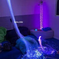 Tube à bulles de stimulation tactile, éclairage à fibre optique pour coin sensoriel, équipement visuel apaisant pour l'autisme et la thérapie ocupatoire
