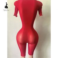 Yanzhui 2026 Vente en gros Combinaison une pièce taille unique en résille, tenue de club sexy pour femmes