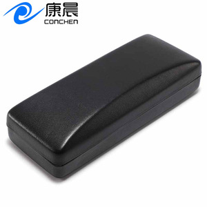 Nouvel étui à lunettes rectangulaire à rabat en cuir PU noir, boîte de rangement pour lunettes et lunettes de soleil, été 2024 - Product Image 5