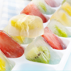 Molde para cubitos de hielo cuadrados con 14 compartimentos, con tapa, fondo suave, fácil de desmoldar, caja para cubitos de hielo, moldes para cubitos de hielo caseros - Product Image 6