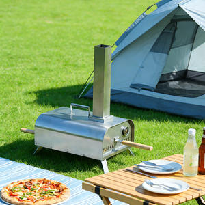 Four à pizza en acier inoxydable INBESTCAMP, pour les fêtes de plein air, personnalisable, portable, pour comptoir, fabricant de briques, combo napolitain - Product Image 1