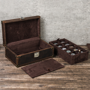 Hộp đựng đồng hồ da cao cấp <span class=keywords><strong>10</strong></span> ngăn, hàng có sẵn, làm thủ công, trưng bày bộ sưu tập CF1215 - Product Image 3