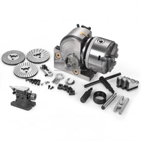 BS 8 pouces 3 mâchoires tête de division avec queue Stock 3 mâchoires tour mandrin précision axe Semi rotatif pour fraiseuse CNC