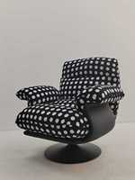 Fauteuil pivotant de loisirs ergonomique et réglable pour salon et chambre à coucher