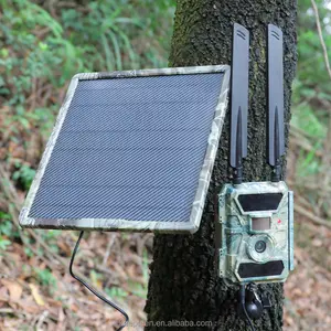 Panel surya untuk kamera lampu sorot baterai bawaan 18650 9V 10W USB tipe DC5 Plug IP67 tahan air