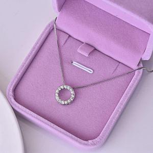 Collana girocollo con ciondolo rotondo per donna, gioielli minimalisti alla moda, regalo per l'uso quotidiano - Product Image 2