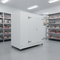 Chambre froide solaire à batterie lithium pour la congélation de viande, thon, poisson et fruits de mer