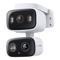 Cámara de Vigilancia Exterior Inalámbrica TC34 con Doble Lente Panorámica e Inclinable, Sensor CMOS QHD 2K 1440p, Resistente al Agua IP65, Reconocimiento de Escenas por IA