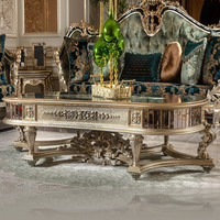Ensemble canapé rétro français en bois massif sculpté style européen, meubles de villa personnalisés, éponge design traditionnel pour le salon