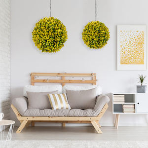 Q75 alta vendita palla di erba di plastica personalizzabile colore PE palla artificiale pianta palla per centro commerciale soffitto <span class=keywords><strong>Decar</strong></span> interno esterno - Product Image 3