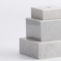 Base de trophée en marbre gris cendré de grande taille, de qualité supérieure, imprimée UV, assemblable, pour trophées E5, vente en gros d'usine