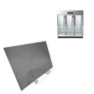 Tùy chỉnh tủ lạnh mờ ánh sáng tráng bảng điều khiển kính cường lực được sử dụng để hiển thị bảng điều khiển kính cường lực của tủ đông