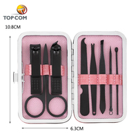 Kit de voyage, pinces à ongles et ciseaux, en acier, personnalisé, pour la maison, accessoires pour manucure