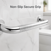 Barres d'appui de douche en acier inoxydable, poignées de soutien pour toilettes, garde-corps en verre, aides de douche pour personnes handicapées, barres d'appui de sécurité pour salle de bain