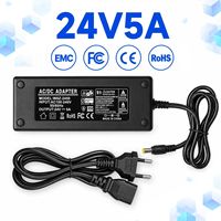 Adaptateur secteur de bureau haute stabilité 24V 5A 120W personnalisable avec prise universelle EU US UK AU pour moniteur, ordinateur, téléviseur