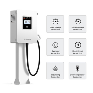 Cargador de Vehículos Eléctricos OEM de 20kw, <span class=keywords><strong>30kw</strong></span>, 40kw, Wallbox RFID CCS GBT Chademo, Cargador Rápido Inteligente de Corriente Continua con OCPP para Uso Doméstico y Comercial - Product Image 4