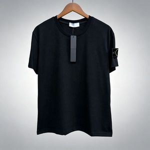 Camiseta básica clásica vintage de algodón 100% gris piedra para hombre, estilo casual, de lujo, al por mayor - Product Image 5