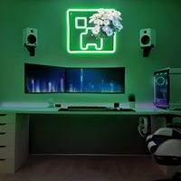 Enseigne néon Creeper esthétique 2026 pour salle de jeux, décoration murale LED personnalisée pour salle d'e-sport, cadeau