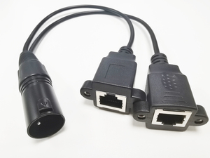 RJ45 Jack fêmea para XLR 3Pin macho <span class=keywords><strong>plug</strong></span> adaptador rede cabo fio - Product Image 5