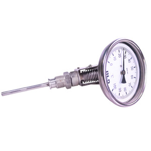 Brady Bimetallic <b>Thermometer</b> WSS-481 Stainless Steel For Boiler Pipeline Installation - Product Image 5