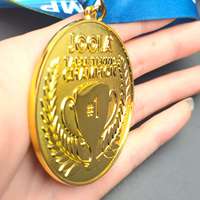 Trofeos Metálicos Personalizados con Baño de Oro e Impresión UV, Nuevas Placas de Medallas Deportivas en Blanco para Baloncesto y Otros Deportes
